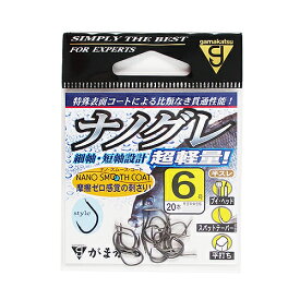 【3点購入で最大P28倍！】がまかつ ナノグレ 6号【メール便】