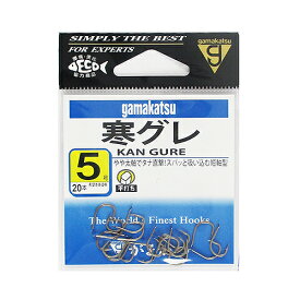 【3点購入で最大P28倍！】がまかつ 寒グレ 5号 茶【メール便】