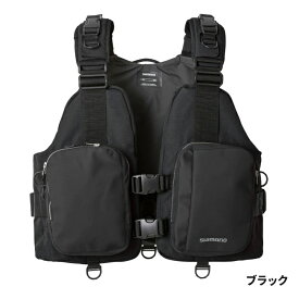 【現品限り】 シマノ ライフジャケット デタッチャブルゲームベスト フリー ブラック VF-036V