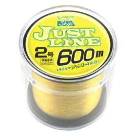 【3点購入で最大P28倍！】スマイルシップ ジャストライン 600m 2号 イエロー SmileShip