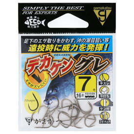 【3点購入で最大P28倍！】がまかつ デカケングレ 68617 7号 茶【メール便】