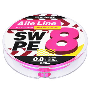 t@P R Aile Line X8 200m 0.8 sN [G[C SW PE X8]y[ցz