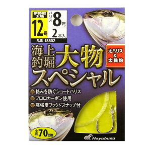 海上釣堀 糸付 大物スペシャル IS602 針12号−ハリス8号【メール便】