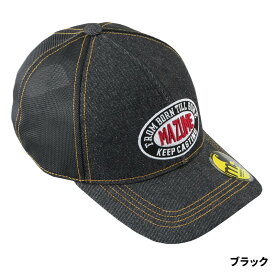 オレンジブルー キャップ マズメ メッシュキャップ デニム フリー ブラック MZCP-851