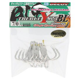 【現品限り】 カツイチ デコイ ビッグトレブル Y-S23BL #7/0 TIN(Aqua Block)
