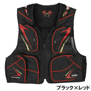 【衝撃!4点購入で最大1万ポイント!】ウェア FP-5180 鮎ベスト L ブラック×レッド