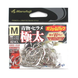 まるふじ 青物・ヒラメ 極太 Z−059 M 白【ゆうパケット】