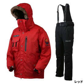 【アウトレット】 オレンジブルー 防寒ウェア マズメ コアオールウェザースーツ M レッド MZFW-793