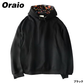 【スーパーSALE！最大P10倍&お得なクーポン配布中！】【現品限り】 ウェア Oraio(オライオ) プルオーバーパーカー L ブラック