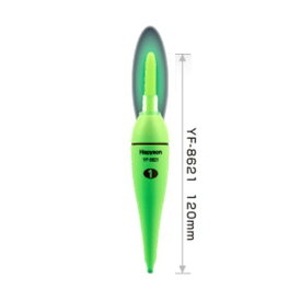 【お買い物マラソン！3点購入でP最大28倍！】ハピソン 緑色発光 ラバートップミニウキ YF−8621 1号