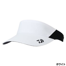 【スーパーSALE！最大P10倍&お得なクーポン配布中！】【現品限り】 ダイワ キャップ DC-7124 デザインメッシュサンバイザー フリー ホワイト