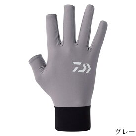 ダイワ グローブ DG-6726 アイスドライ UVケアグローブ 3本カット L グレー 3本切【ゆうパケット】