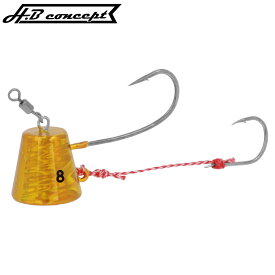 H.B コンセプト 鯛テンヤ 8号 ゴールド【ゆうパケット】