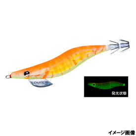 【アウトレット】 エギ LQ(レンズエギ 透明布巻) 3.0号 16.GLOG ゴースト夜光ゴールドオレンジ【ゆうパケット】