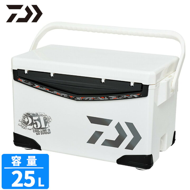 楽天市場】【お買い物マラソン！3点購入でP最大28倍！】【現品限り】 ダイワ クーラーボックス クールラインα SU 2500GF 25L ブラック  クーラーボックス : 釣具のポイント 楽天市場店