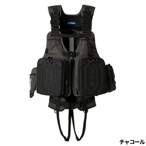 【衝撃!4点購入で最大1万ポイント!】双進 ライフジャケット RBB ウェーディングベスト25LIMITED フリー チャコール 7760