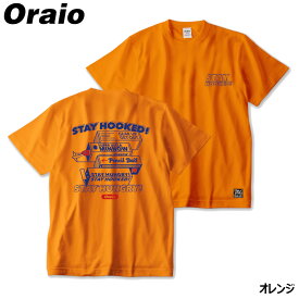 【現品限り】 ウェア Oraio(オライオ) ビックTシャツ バック SH L オレンジ【ゆうパケット】