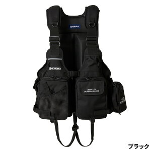 【衝撃!4点購入で最大1万ポイント!】双進 ライフジャケット RBB タイドゲームベストII フリー ブラック 7761