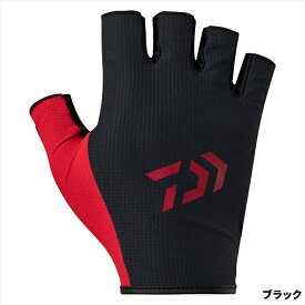 ダイワ グローブ DG-6525 吸水速乾グローブ 5本カット L ブラック 5本切【ゆうパケット】