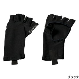 ジャッカル グローブ 冷感UVカットグローブ L ブラック【ゆうパケット】