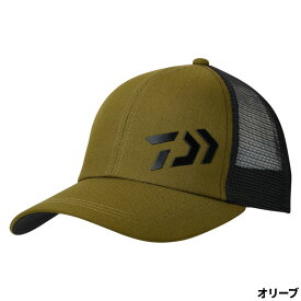 【スーパーSALE！最大P10倍&お得なクーポン配布中！】【現品限り】 ダイワ キャップ DC-6624 3Dロゴハーフメッシュキャップ フリー オリーブ