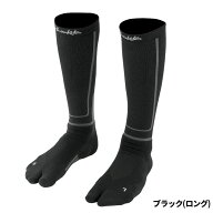 がまかつ ソックス コンプレッションソックス(先割) M(25.0-27.0cm) ブラック(ロング) GM3812