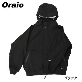 【スーパーSALE！最大P10倍&お得なクーポン配布中！】【現品限り】 ウェア Oraio(オライオ) 2.5層 ウォータープルーフ ジャケット XL ブラック