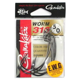 【お買い物マラソン！3点購入でP最大28倍！】がまかつ ワーム316 #5/0 NSB【ゆうパケット】