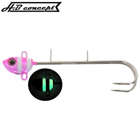 【5日限定！3点購入で最大5000p！】【現品限り】 H.B コンセプト ショアタチウオテンヤ ダブルフック LL パープルピンクグロー【ゆうパケット】
