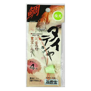 下田漁具 鯛テンヤ 4号 夜光グリーン【ゆうパケット】