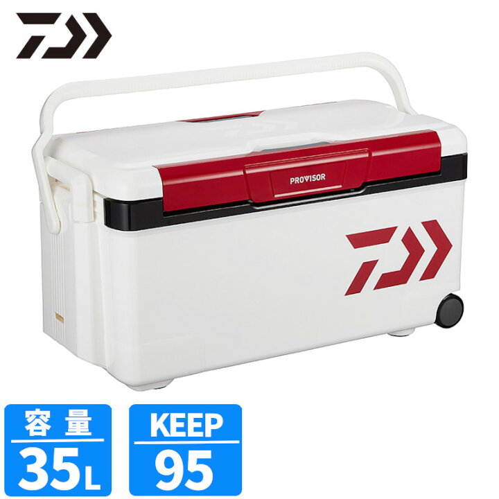 楽天市場 6 最大p25倍 5 Offクーポン ダイワ プロバイザートランクhd Ii Gu3500 レッド クーラーボックス 大型商品 釣具のポイント 楽天市場店