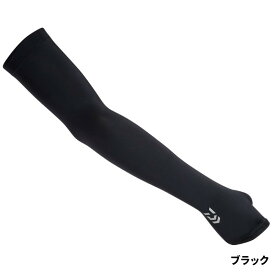 ダイワ ウェア DA-7725 アイスドライ アームカバー 指スリット付き L ブラック【ゆうパケット】