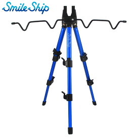 スマイルシップ アルミ三脚 ミニ 3段 ブルー