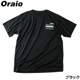 ウェア Oraio(オライオ) シルキータッチドライ Tシャツ CWN S ブラック【ゆうパケット】