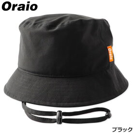 キャップ Oraio(オライオ) ウォータープルーフバケットハット S/M ブラック