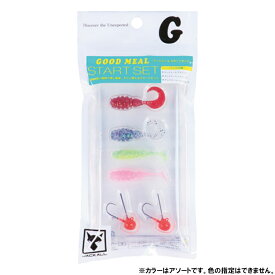 【衝撃！4点購入で最大1万ポイント！】ジャッカル ワーム グッドミール スタートセット グラブ・シャッドセットA【ゆうパケット】