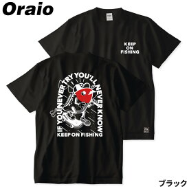 ウェア Oraio(オライオ) ビックTシャツ バック LM L ブラック【ゆうパケット】