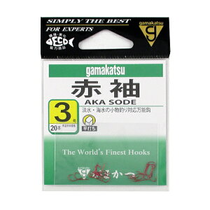 がまかつ 赤袖 3号【ゆうパケット】