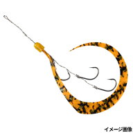 ジャッカル ビンビンフック 無双 ネクタイフックセット 3本鈎 シマシマオレンジゴールドラメ【ゆうパケッ…