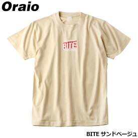 ウェア Oraio(オライオ) グラフィックTシャツ M BITE サンドベージュ【ゆうパケット】