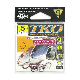 【お買い物マラソン！3点購入でP最大28倍！】がまかつ A1 TKO 5号 ウィードパープル【ゆうパケット】