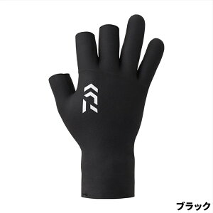 ダイワ 防寒ウェア DG-2125W クロロプレングローブ 3本カット XL ブラック 3本切【ゆうパケット】
