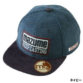 オレンジブルー 防寒キャップ マズメ コーデュロイキャップ フリー ネイビー MZCP-891