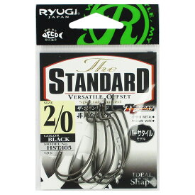 ささめ針 リューギ ザ・スタンダード HST105 #2/0 ブラック【ゆうパケット】