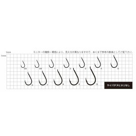 ささめ針 ヤイバX ヤイバチヌヒネリなし XH−05 4号 13本入 ブラック【ゆうパケット】