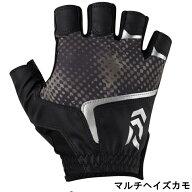 ダイワ グローブ DG-2126 パッド付グローブ 5本カット L マルチヘイズカモ 5本切【ゆうパケット】