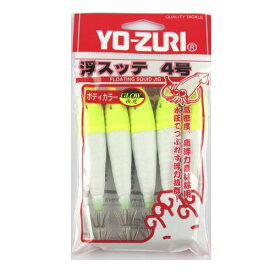 デュエル 浮スッテカン布巻 5本入4.0号 TY2 LYH(L黄×白) D54【ゆうパケット】