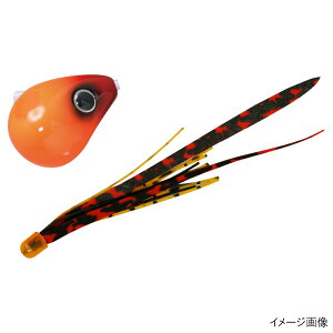 ジャッカル タイラバ 爆流 鉛式ビンビン玉スライド 60g ホットオレンジ/シマレッドT+【ゆうパケット】