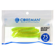 コアマン ワーム アルカリシャッド 75mm #017 チャートチャート【ゆうパケット】