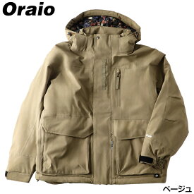 【スーパーSALE！最大P10倍&お得なクーポン配布中！】【現品限り】 防寒ウェア Oraio(オライオ) ウィンタージャケット L ベージュ (防寒)